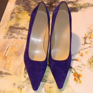 Ann Taylor Purple Suede Mae Pumps
